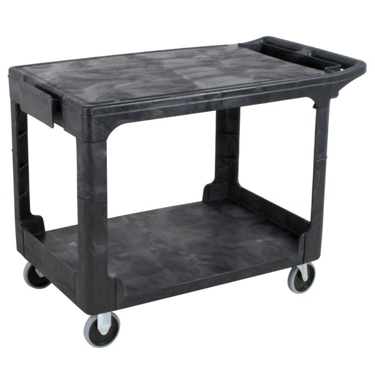 rubbermaid-fg452589-black-medium-hd-two-flat-shelf-heavy-duty-utility-cart